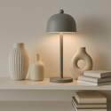 V-Tac Oppladbar bordlampe 3i1 - CCT, grå, IP20, touch dimbar