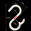 10 stk krok for montering av 230V stripe - Ø65mm hull