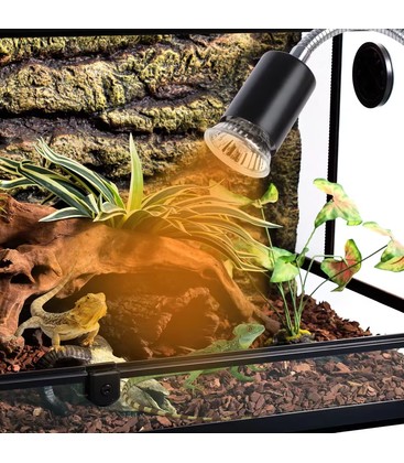 Reptil varmelampe UVA/UVB - 50W, klipsholder Reptil varmelampe UVA/UVB - 50W, klipsholder
