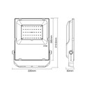 RGB+CCT Zigbee/Hue projektør - 60W, Gledopto, Hue kompatibel