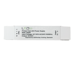 24V 200W 24V strømforsyning - Flimmerfri, 24V DC, 12,5A, IP20 innendørs