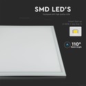 V-Tac LED Panel 60x60 - 40W, 4950lm, hvit kant