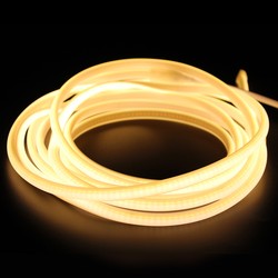 230V Neon Flex LED strip 5 m. HiCri Neon COB RA95 - 230V, IP67, 288 LED, 11W/m, kan klippes for hver 10cm