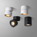 Dimbar LED takspot RA98 - 10W, svart, justerbar, for påbygging