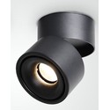 Dimbar LED takspot RA98 - 10W, svart, justerbar, for påbygging