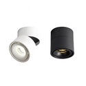 Dimbar LED takspot RA98 - 10W, hvit, justerbar, for påbygging
