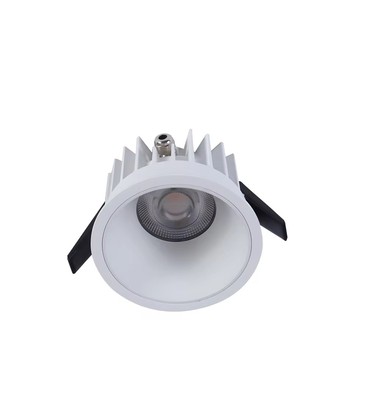 DimToWarm RA94 innfellingsspot - 10W, Hull: Ø7,5 cm, Mål: Ø8,5 cm, hvit kant, 230V