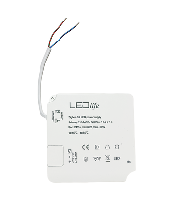 Zigbee 150W strømforsyning - Hue kompatibel, 24V DC, 6,25A, IP20 innendørs Zigbee 150W strømforsyning - Hue kompatibel, 24V DC, 6,25A, IP20 innendørs