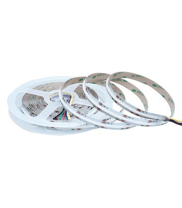 10m RGB+CCT COB-LED strip - 21W/m, IP20, 840 LED pr. meter, 24V, COB LED