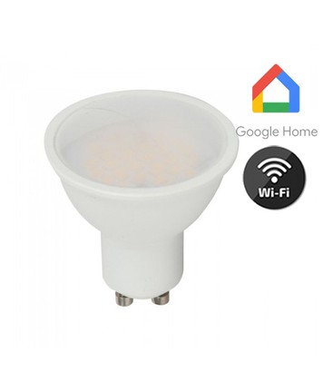 V-Tac 5W Smart Home LED pære - Tuya/Smart Life, Google Home, Amazon Alexa kompatibel, GU10 Spot V-Tac 5W Smart Home LED pære - Tuya/Smart Life, Google Home, Amazon Alexa kompatibel, GU10 Spot
