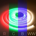 5m RGB+WW COB-LED strip - 20W/m, IP20, 784 LED pr. meter, 24V, COB LED