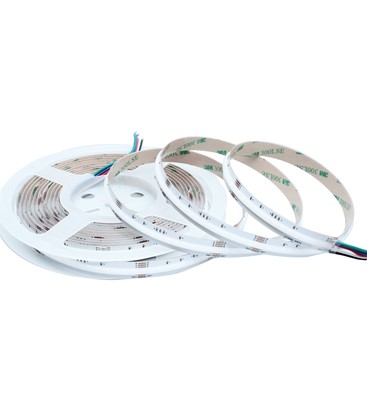 5m RGB+WW COB-LED strip - 20W/m, IP20, 784 LED pr. meter, 24V, COB LED