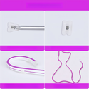 Lilla 8x16 CLIP-ON Neon Flex LED - 8W per meter, IP67, 24V