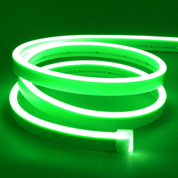 Tilbud Grønn 8x16 CLIP-ON Neon Flex LED - 8W per meter, IP67, 24V