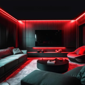 Rød 8x16 CLIP-ON Neon Flex LED - 8W per meter, IP67, 24V