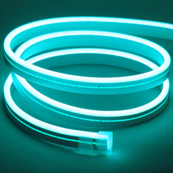 Tilbud Lyseblå 8x16 CLIP-ON Neon Flex LED - 8W per meter, IP67, 24V
