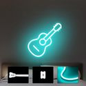 Lyseblå 8x16 CLIP-ON Neon Flex LED - 8W per meter, IP67, 24V