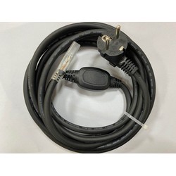 230V Plugg til 230V LED strip (Type Q), IP67 vanntett - Inkl. endestykke, 2m, 230V