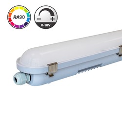Tilbud 120 cm 0-10V armatur HiCRI - RA90, 40W, gjennomkoblet, IP65