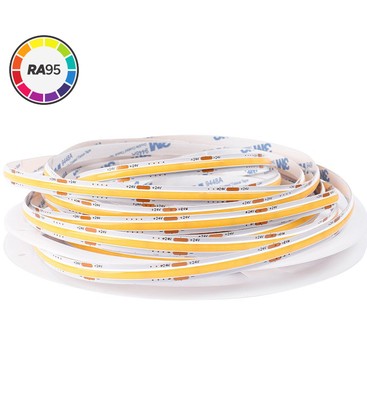 10m 4W/m 4000K RA95 Dot-free COB-LED stripe - IP20, 320 LED per meter, 24V, COB LED
