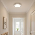 18W dimbar LED taklampe - Ø22,5cm, Høyde: 3,9cm, hvit kant, inkl. lyskilde