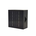 Solcelle sensor vegglampe - Svart, roterbar, firkantet, skumringssensor, IP65
