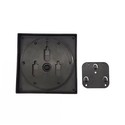 Solcelle sensor vegglampe - Svart, roterbar, firkantet, skumringssensor, IP65