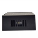 Solcelle sensor vegglampe - Svart, roterbar, firkantet, skumringssensor, IP65