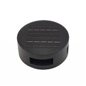 Solcelle sensor vegglampe - Svart, rund, justerbar spredning skumringssensor, IP54