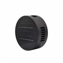 Solcelle sensor vegglampe - Svart, rund, justerbar spredning skumringssensor, IP54