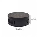 Solcelle sensor vegglampe - Svart, rund, justerbar spredning skumringssensor, IP54