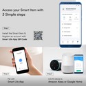 36W Taklampe - Kompatibel med Amazon Alexa, Google Home, RGB+WW+CW, Stjernedeksel