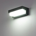 Solcelle sensor CCT vegglampe - 3 lysfarger, svart, firkantet, skumringssensor, IP54