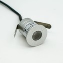 Sauna downlight - 24V DC, RA93, 1,1W, 3m ledning, Hull: Ø3 cm, Mål: Ø3,5 cm