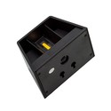 Solcelle sensor vegglampe - Svart, opp/ned, justerbar spredning skumringssensor, IP54