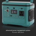 Powerstation 500W - 568Wh, med strømuttak, 1x 230V AC output
