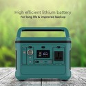 Powerstation 500W - 568Wh, med strømuttak, 1x 230V AC output
