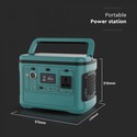 Powerstation 500W - 568Wh, med strømuttak, 1x 230V AC output