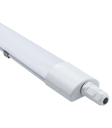 150cm vanntett komplett LED armatur - 45W, gjennomkoblet, IP65, 230V