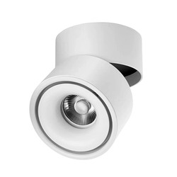 Tilbud Dimbar LED takspot RA98 - 10W, hvit, justerbar, for påbygging