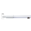 120cm vanntett komplett LED armatur - 36W, gjennomkoblet, IP65, 230V
