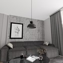 Lunaro 1S Sort pendellampe - Ø30 cm, GX53, 230V, uten lyskilde