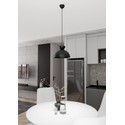 Lunaro 1S Sort pendellampe - Ø30 cm, GX53, 230V, uten lyskilde