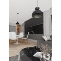 Lunaro 1S Sort pendellampe - Ø30 cm, GX53, 230V, uten lyskilde