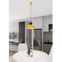 Lunaro 1S Sort/Oransje pendellampe - Ø30 cm, GX53, 230V, uten lyskilde