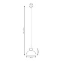 Lunaro 1S Sort/Oransje pendellampe - Ø30 cm, GX53, 230V, uten lyskilde