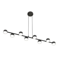 LED pendel Megara 8 Sort pendellampe - GX53, 230V, uten lyskilde