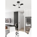 Enso 3 Sort taklampe - GX53, 230V, uten lyskilde