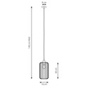 Vander 1 Sort/Gull pendellampe - Ø16 cm, E27, 230V, uten lyskilde