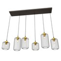 Vander 6 Sort/Gull pendellampe - Ø16 cm, E27, 230V, uten lyskilde